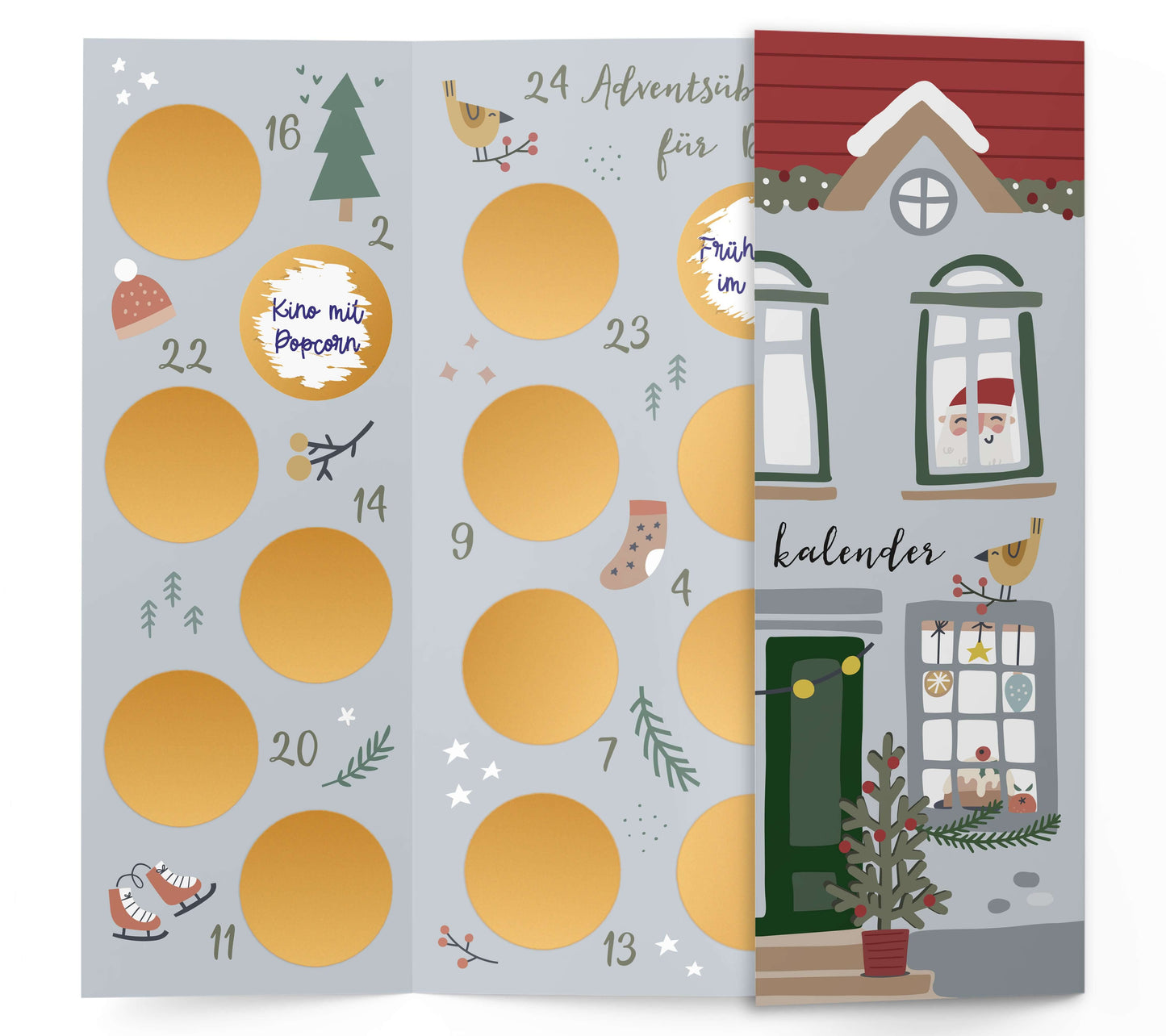 Rubbel Adventskalender selber machen Beispiel