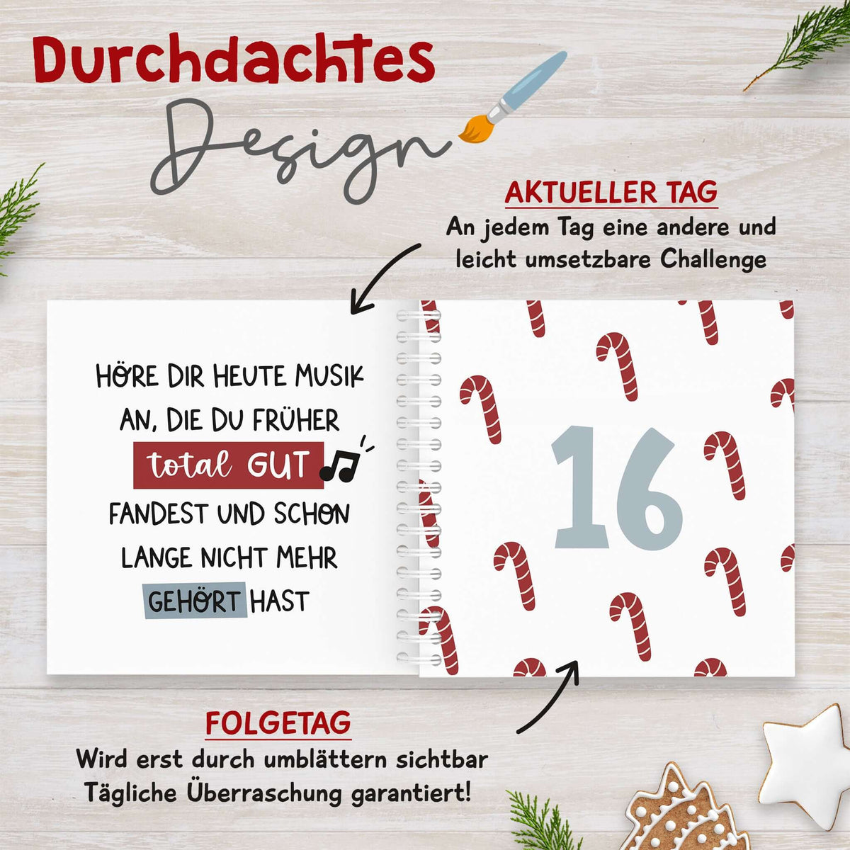 Adventskalender Selbstliebe Beispielseite