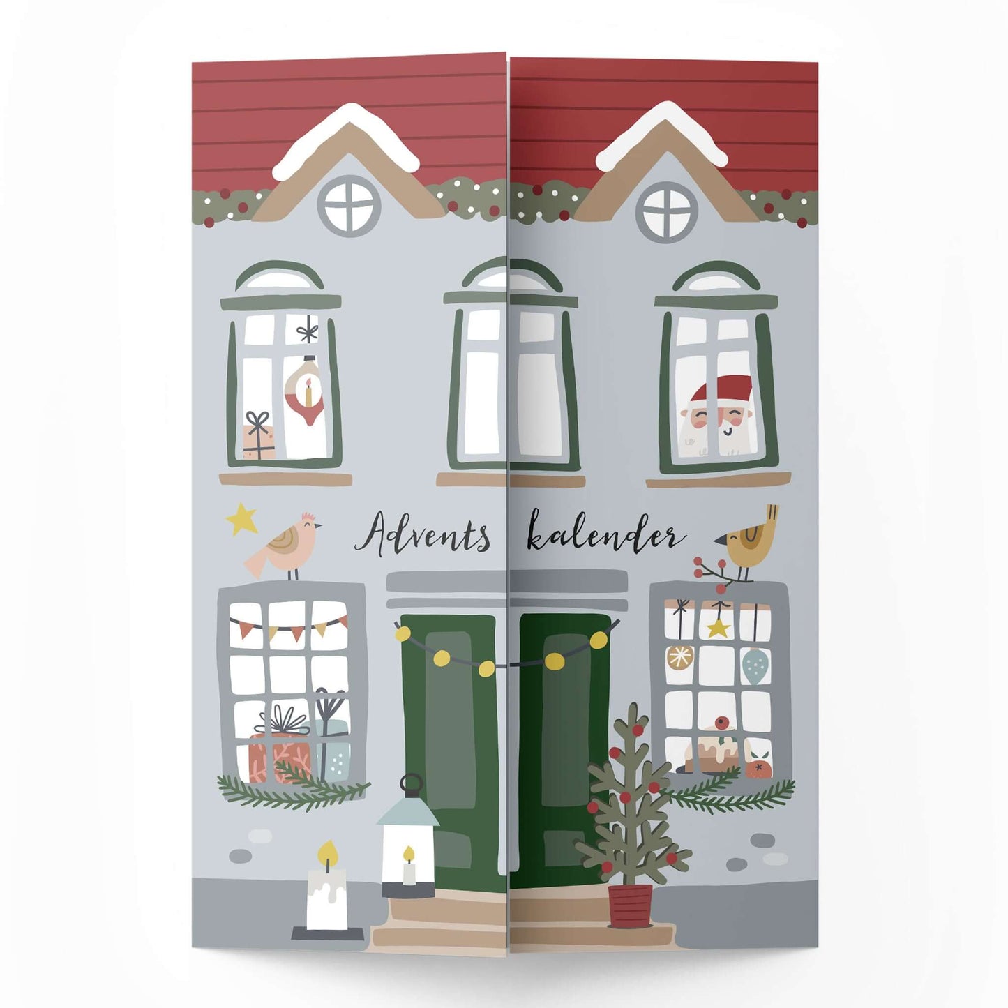Rubbel Adventskalender selber machen Vorderseite