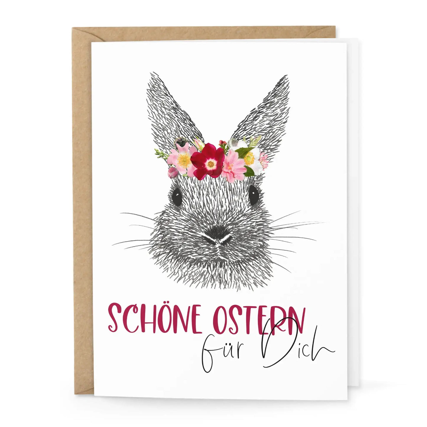 Osterkarte Schöne Ostern Klappkarte