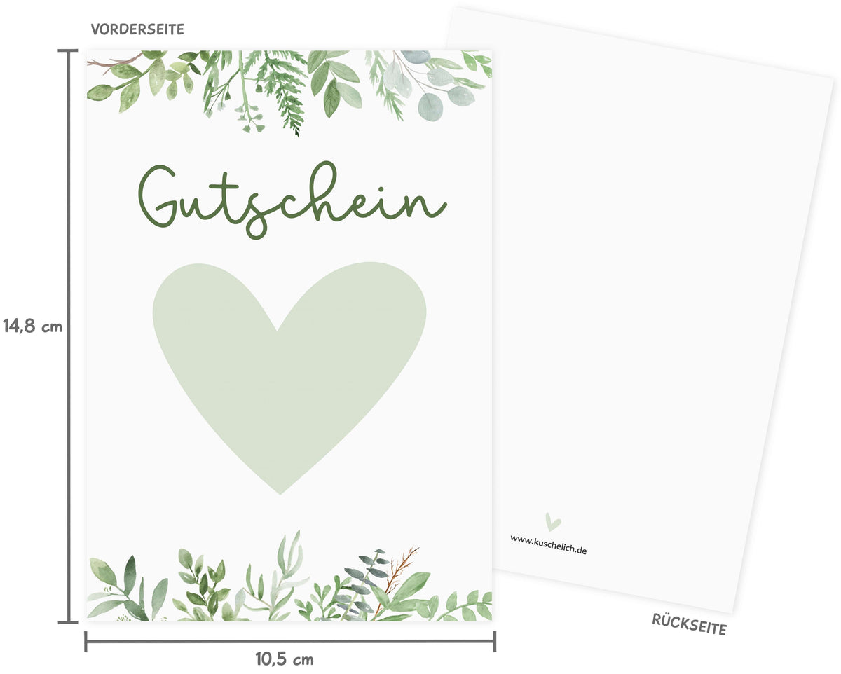 Rubbelkarte Gutschein selber machen Format DIN A6