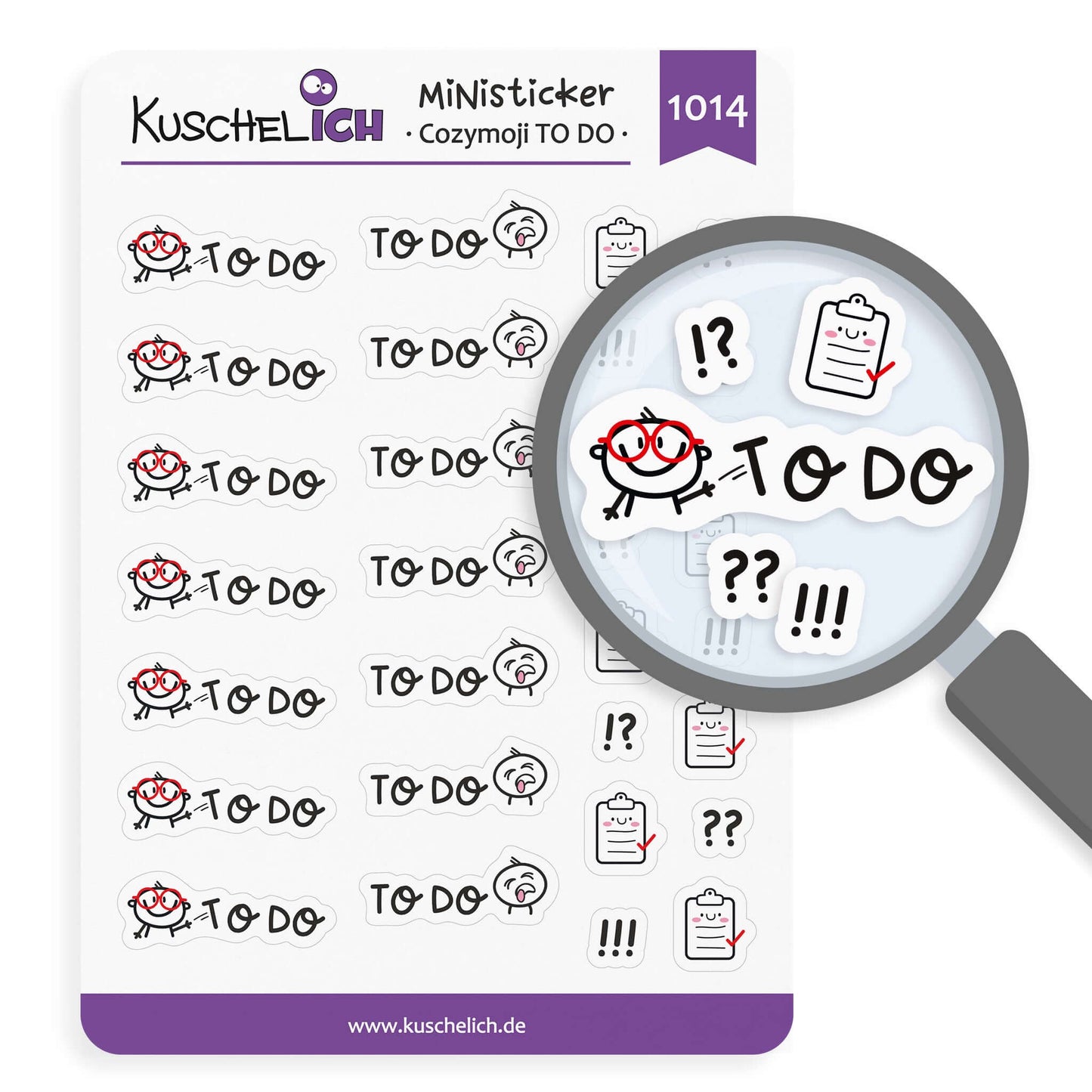 Aufkleber für Kalender, Bulletjournal, Planer
