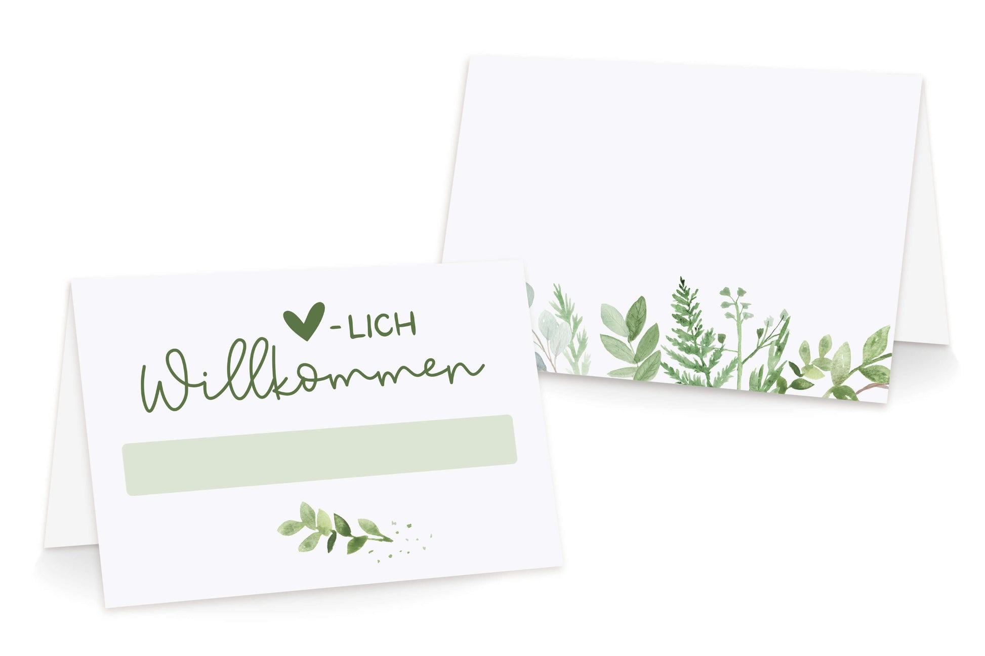 Tischkarte Hochzeit Herzlich Willkommen