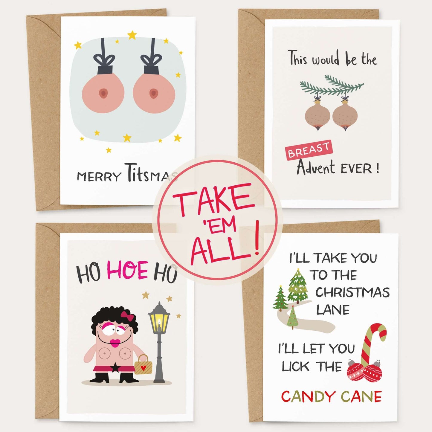 weitere lustige Weihnachtskarten