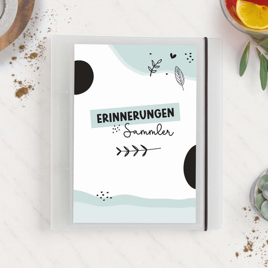 Ringbuch Erinnerungen Sammler auf Tisch