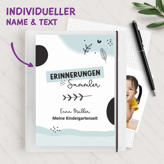 Erinnerungsordner personalisiert für Kindergartenzeit