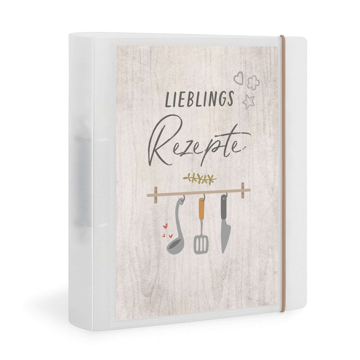 Vorderseite Flexibook Rezeptordner A4 Design Lieblingsrezepte