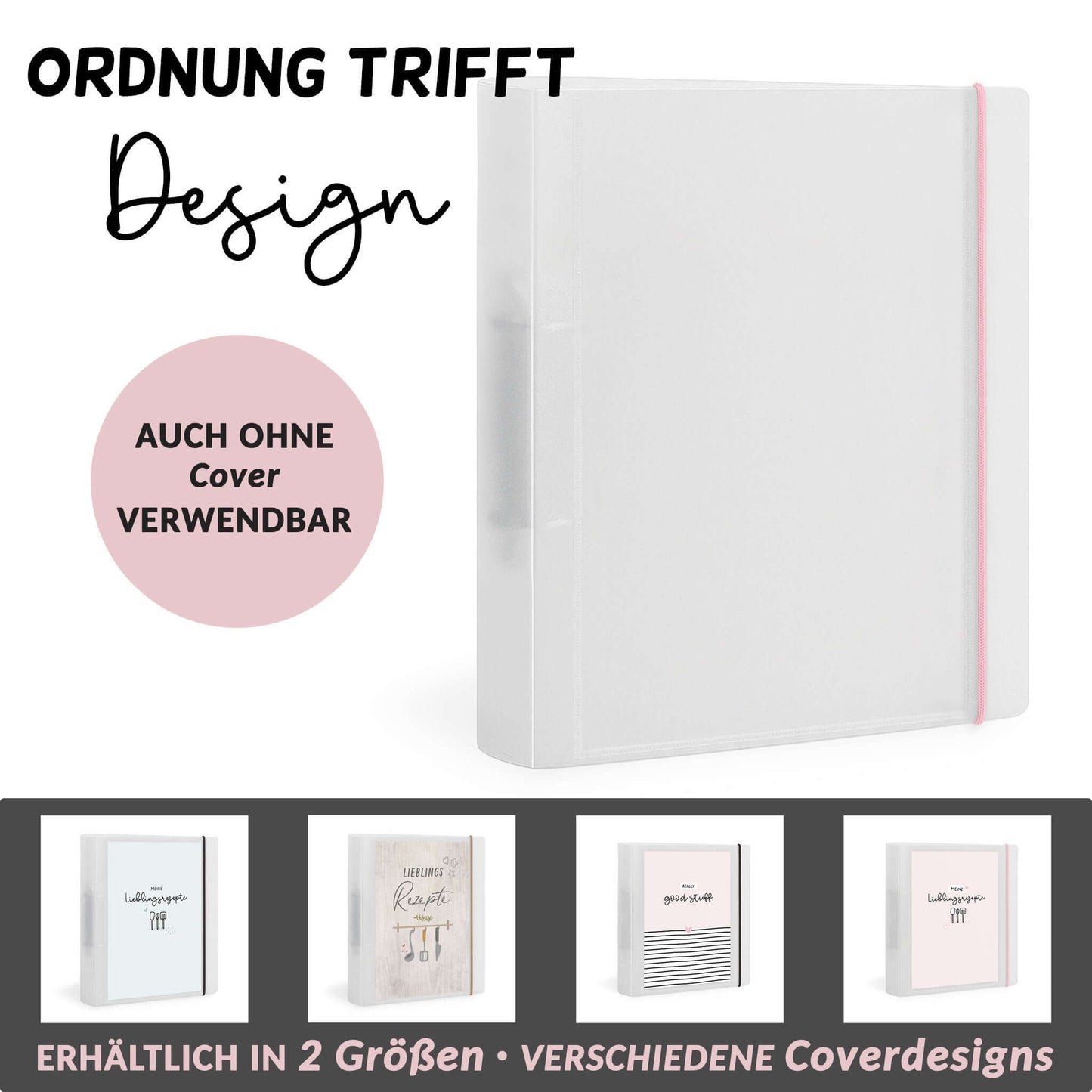 Flexibook A4 ohne Cover – Rosé Variante Meine Lieblingsrezepte