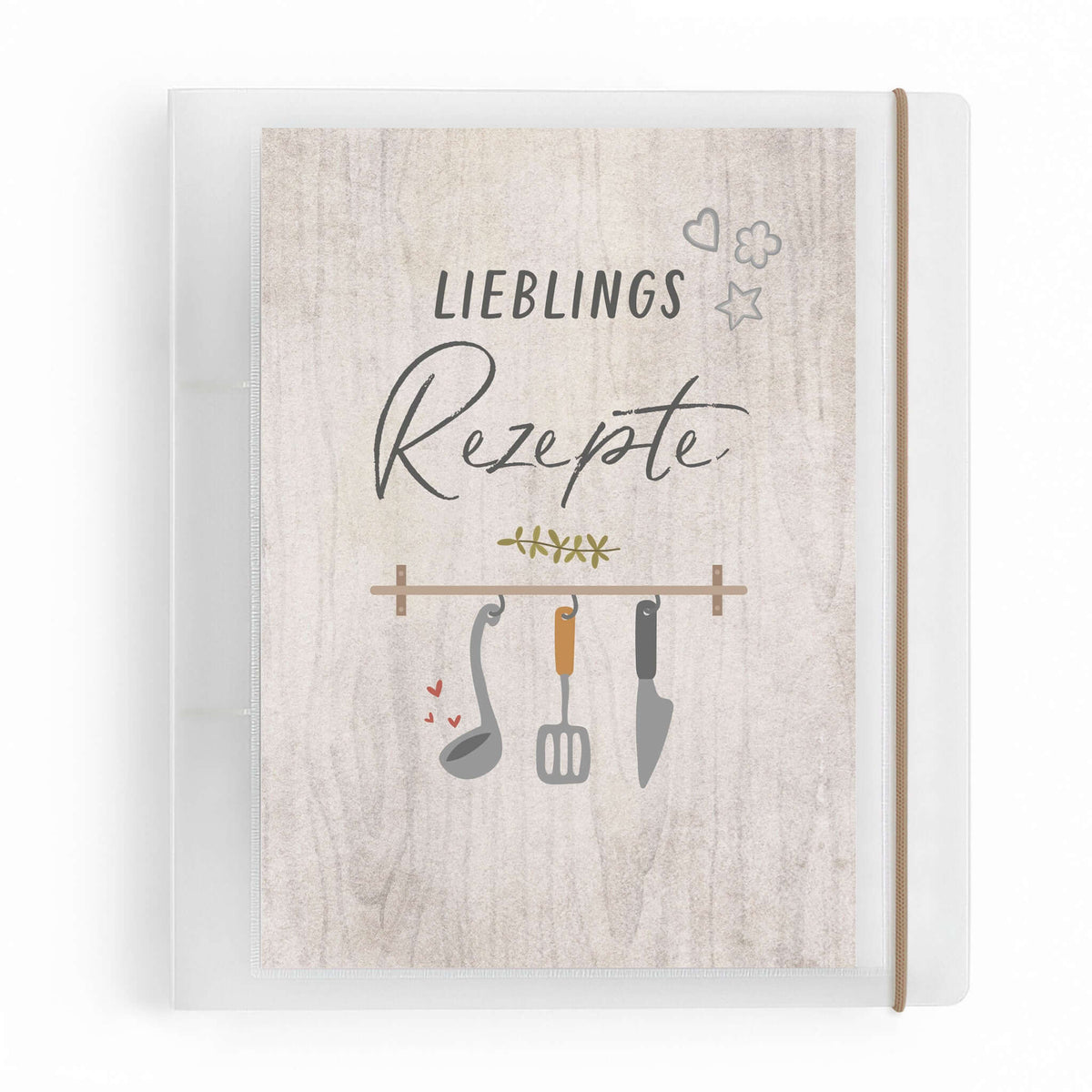 Rezeptordner DIN A5 – Design Lieblingsrezepte von vorne