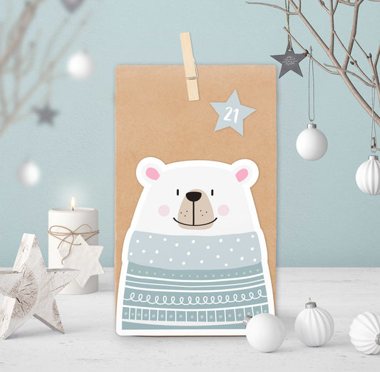 Adventskalender Polarbär Motiv 1