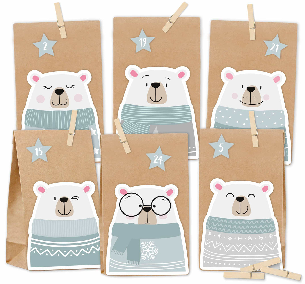 Adventskalender Polarbär mint Startbild