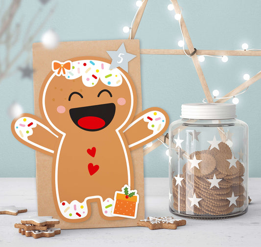 Adventskalender zum Befüllen "Team Santa" Motiv 1