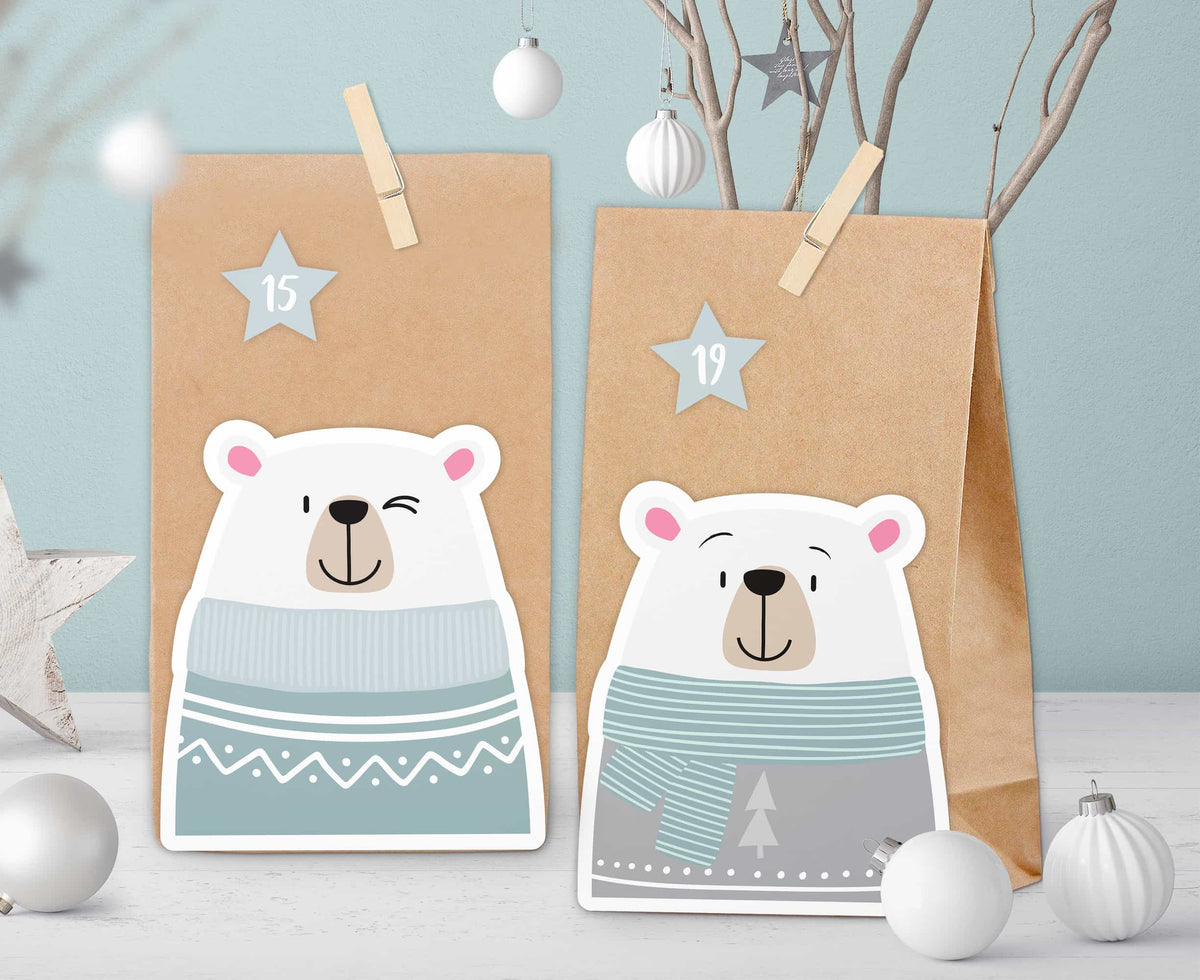 Adventskalender Polarbär Motiv 4