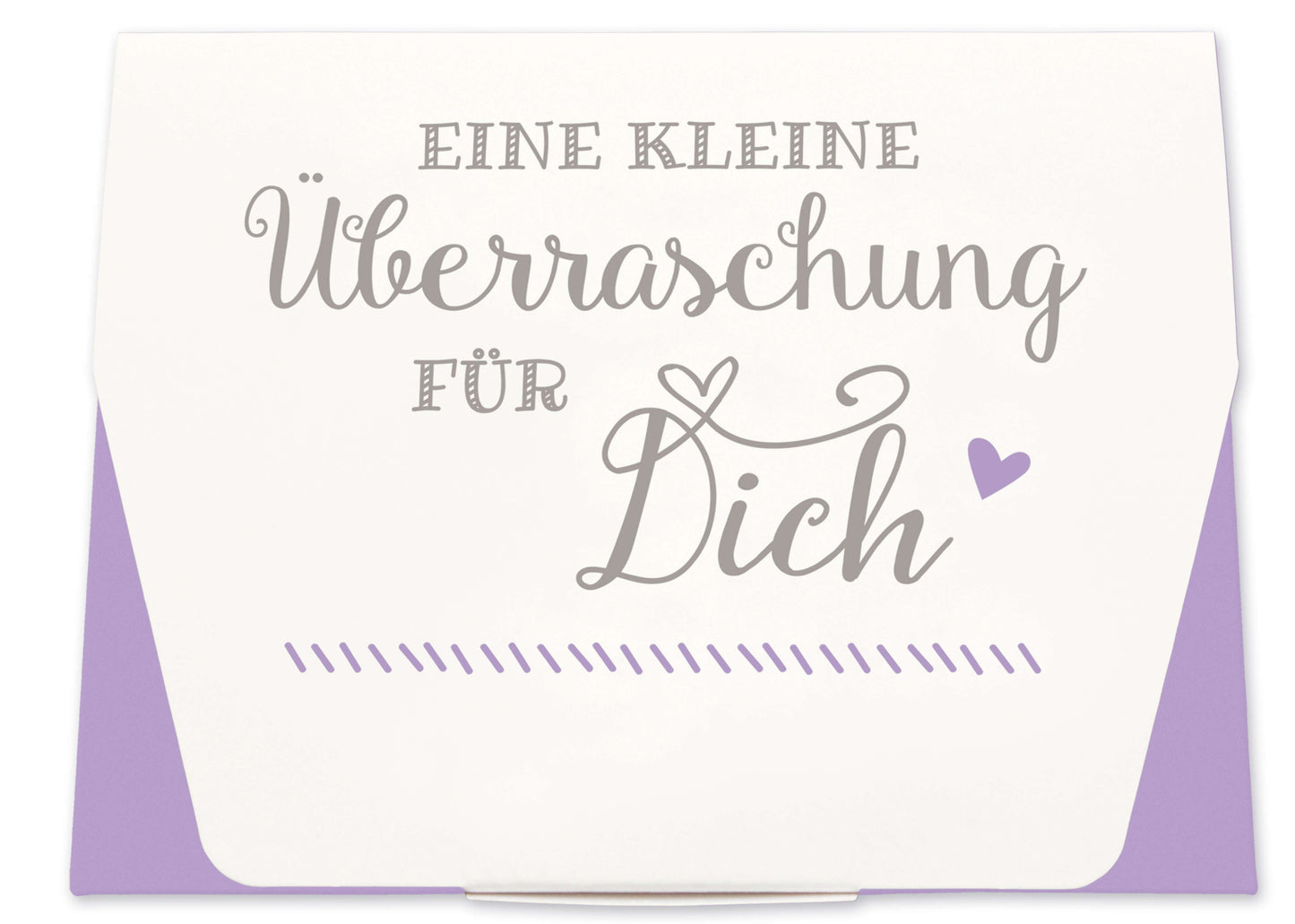 Geschenkschachtel für Gastgeschenk Hochzeit flieder lila