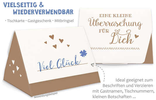 Geschenkschachtel für Gastgeschenk Geburtstag Hochzeit braun