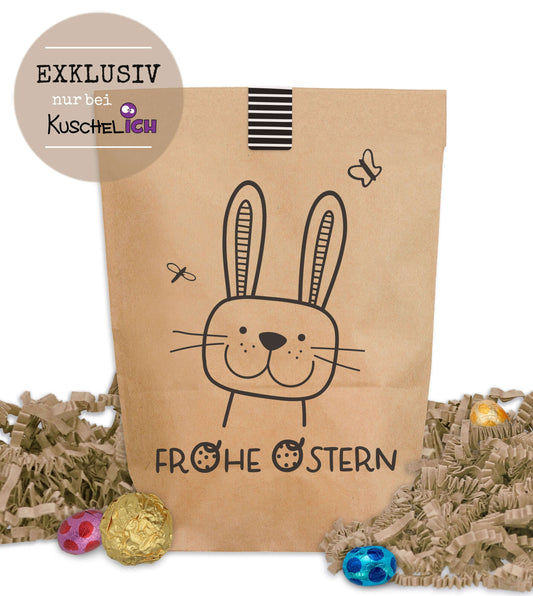 Ostertüte "Frohe Ostern" Kraftpapier Dekorationsbeispiel