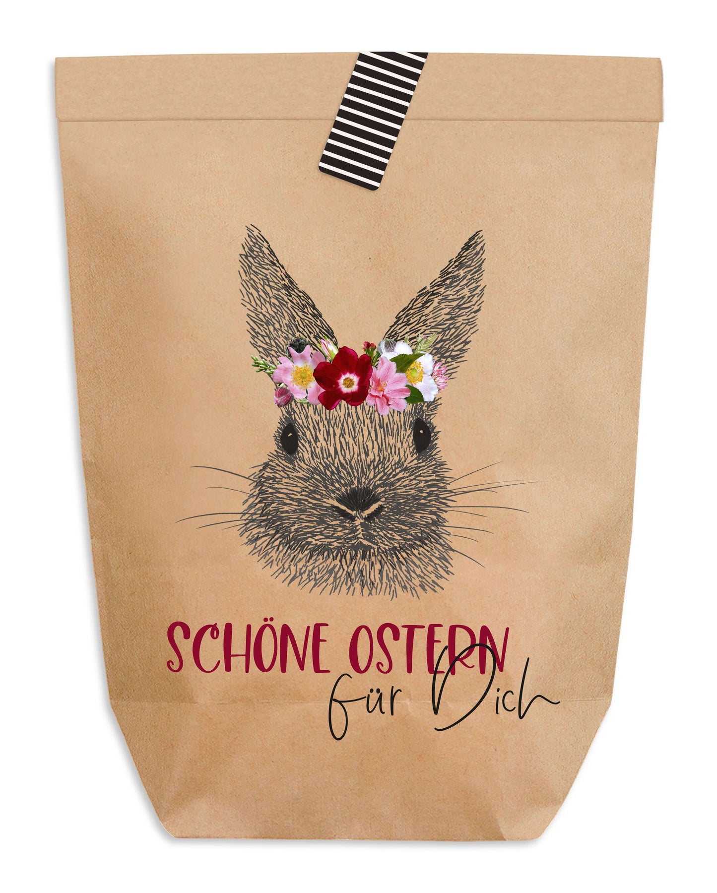 Ostertüte zum Befüllen "Schöne Ostern für Dich" Kraftpapier