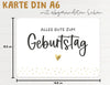 Karte "Alles Gute zum Geburtstag" mit Briefumschlag Maße DIN A6