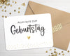 Karte "Alles Gute zum Geburtstag" mit Briefumschlag mit Herz