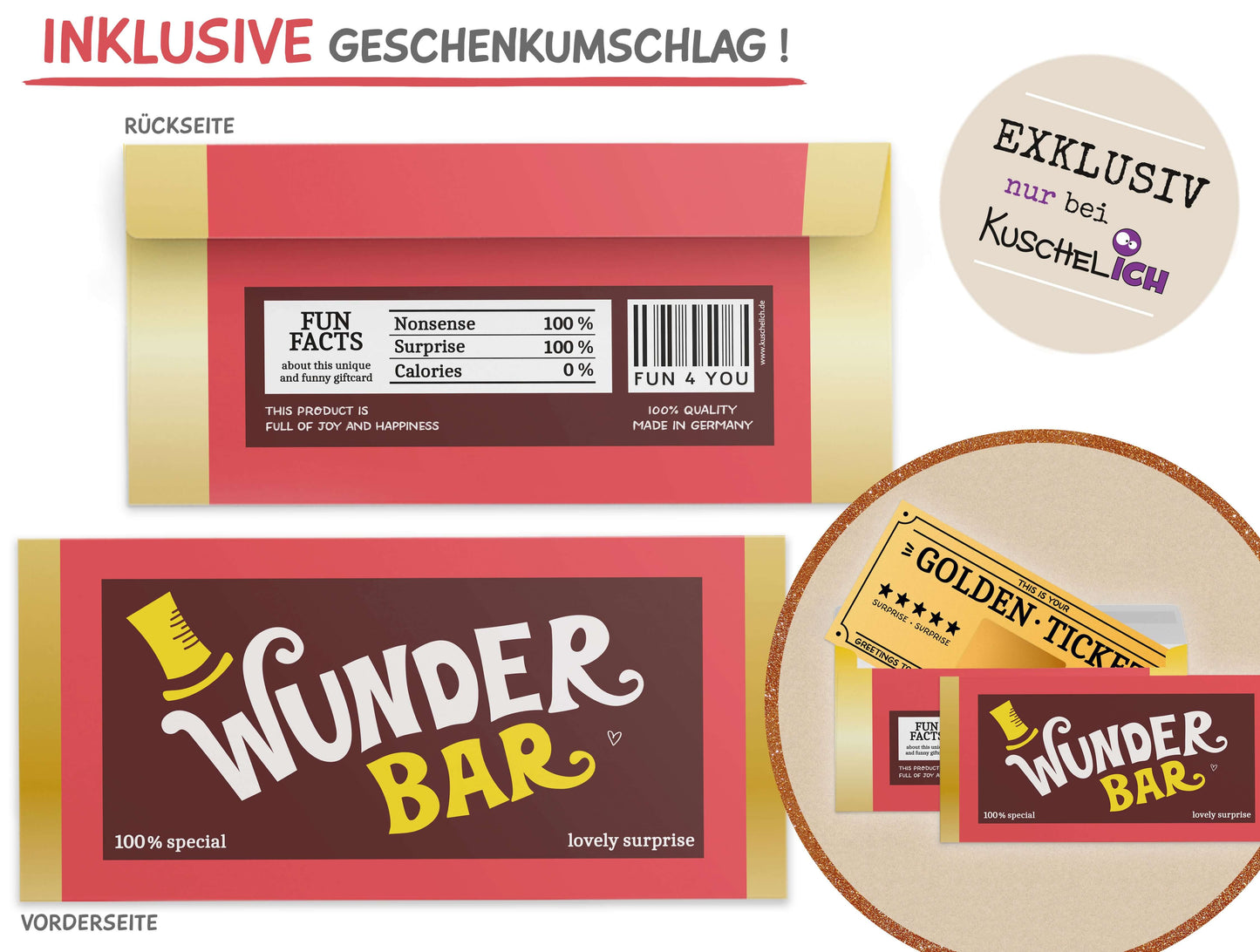 Briefumschlag für Golden Ticket