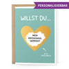 Rubbelkarte "Willst Du..." personalisierbar