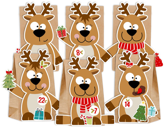 Adventskalender Elch zum Befüllen Produktbild