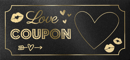 Personalisierter Gutschein mit Rubbelfeld Love Coupon