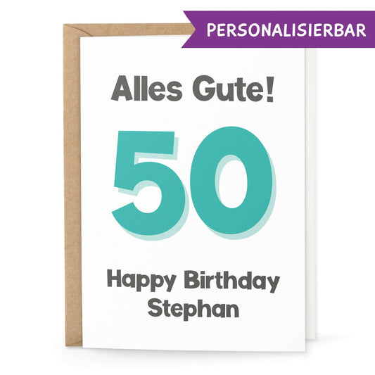 Geburtstagskarte personalisiert - einfach selbst gestalten