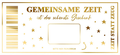 Personalisierbare Rubbelkarte „Gemeinsame Zeit“ mit Folierung