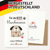 Personalisierungsbeispiel der Karte mit Wunschnamen