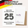 Glückwunschkarte personalisiert - mit Umschlag