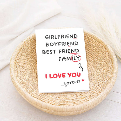 Klappkarte Liebeserklärung Lifestyle – Familie I Love You forever – KuschelICH