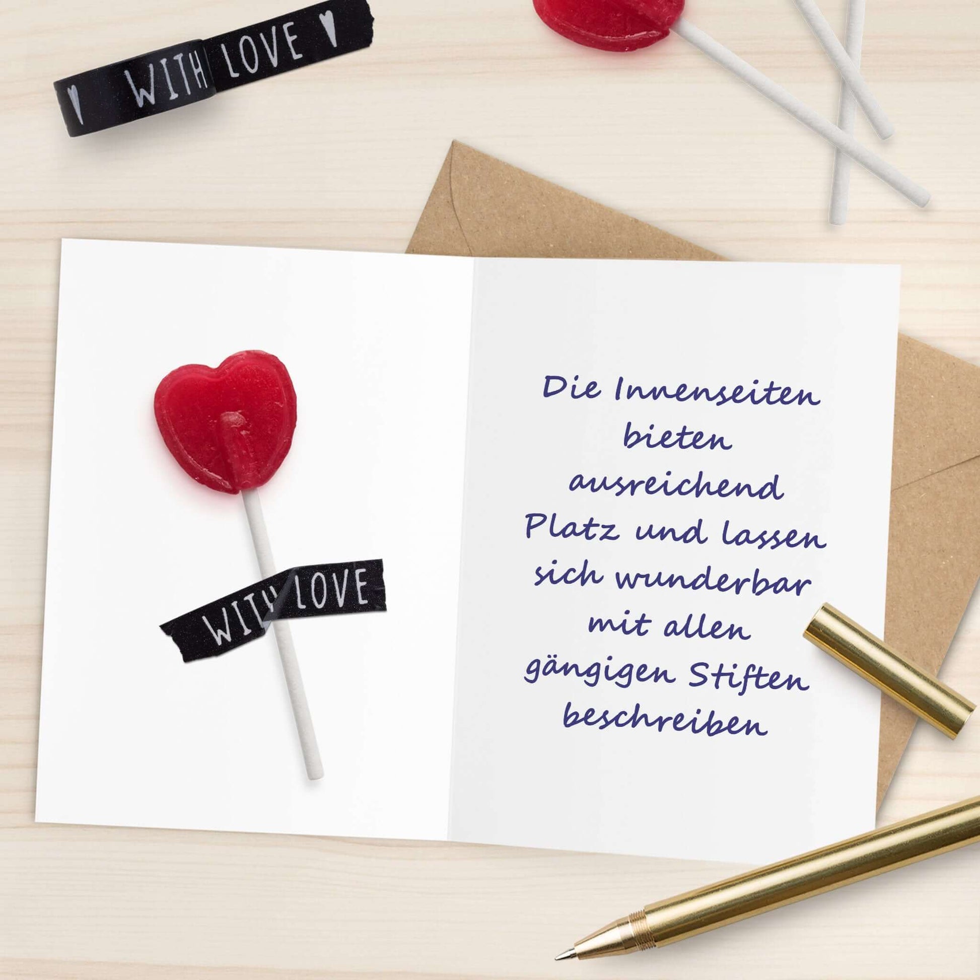 Geburtstagskarte zum Personalisieren - Klappkarte mit blanko Innenseiten