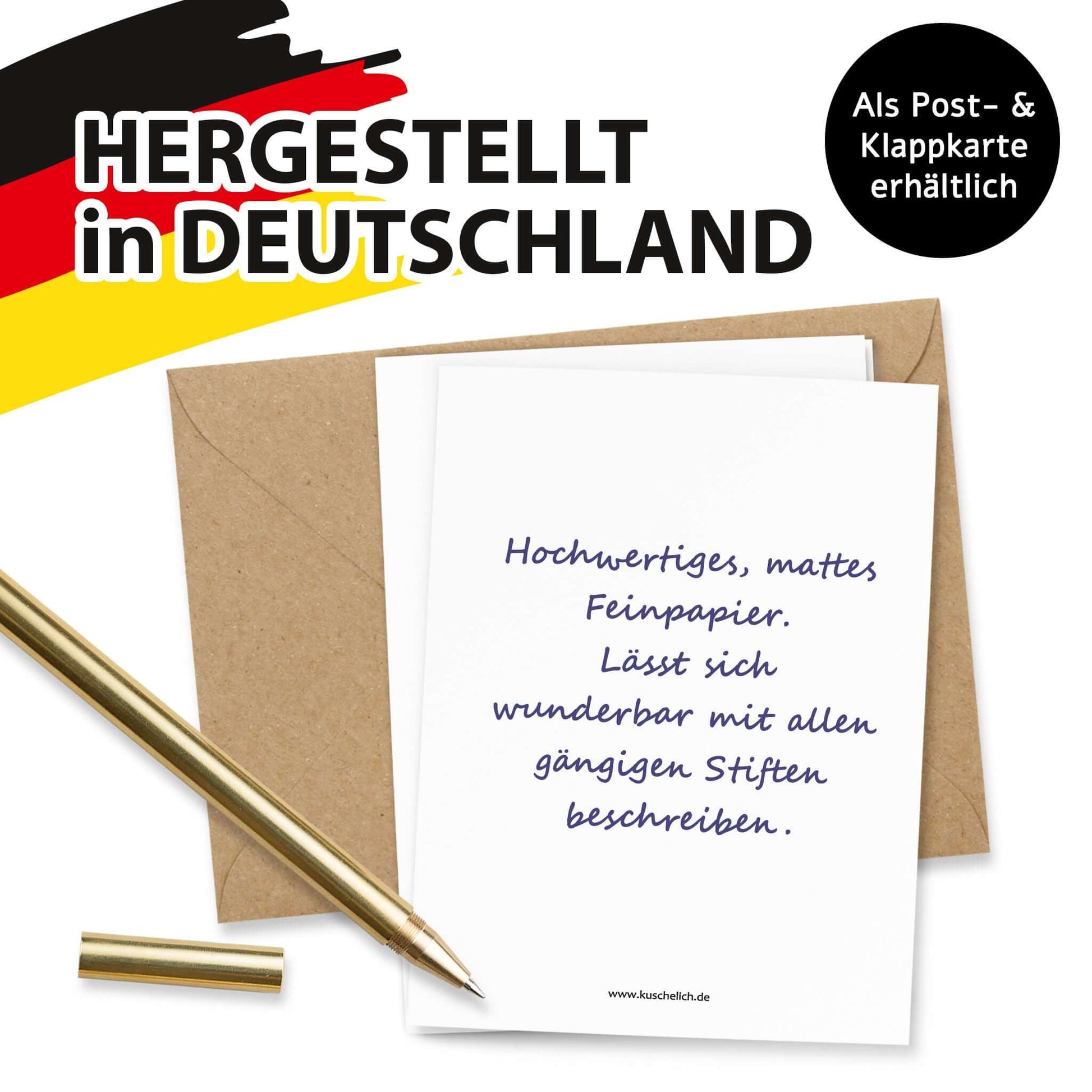 Postkarte und Klappkarte Das Wertvollste im Leben – Postkarte DIN A6 – KuschelICH