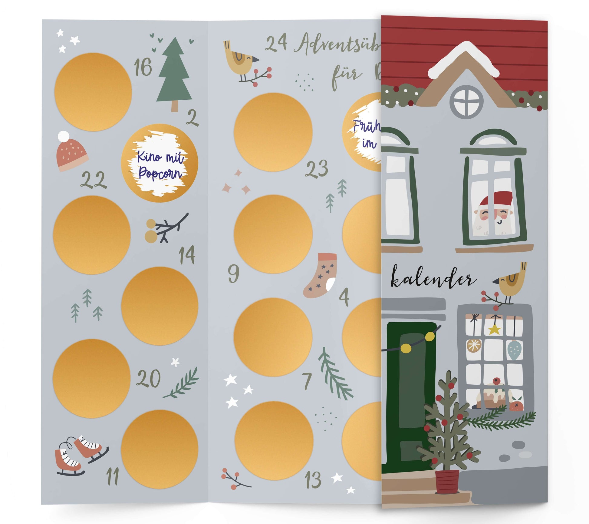 Rubbel Adventskalender selber machen Beispiel