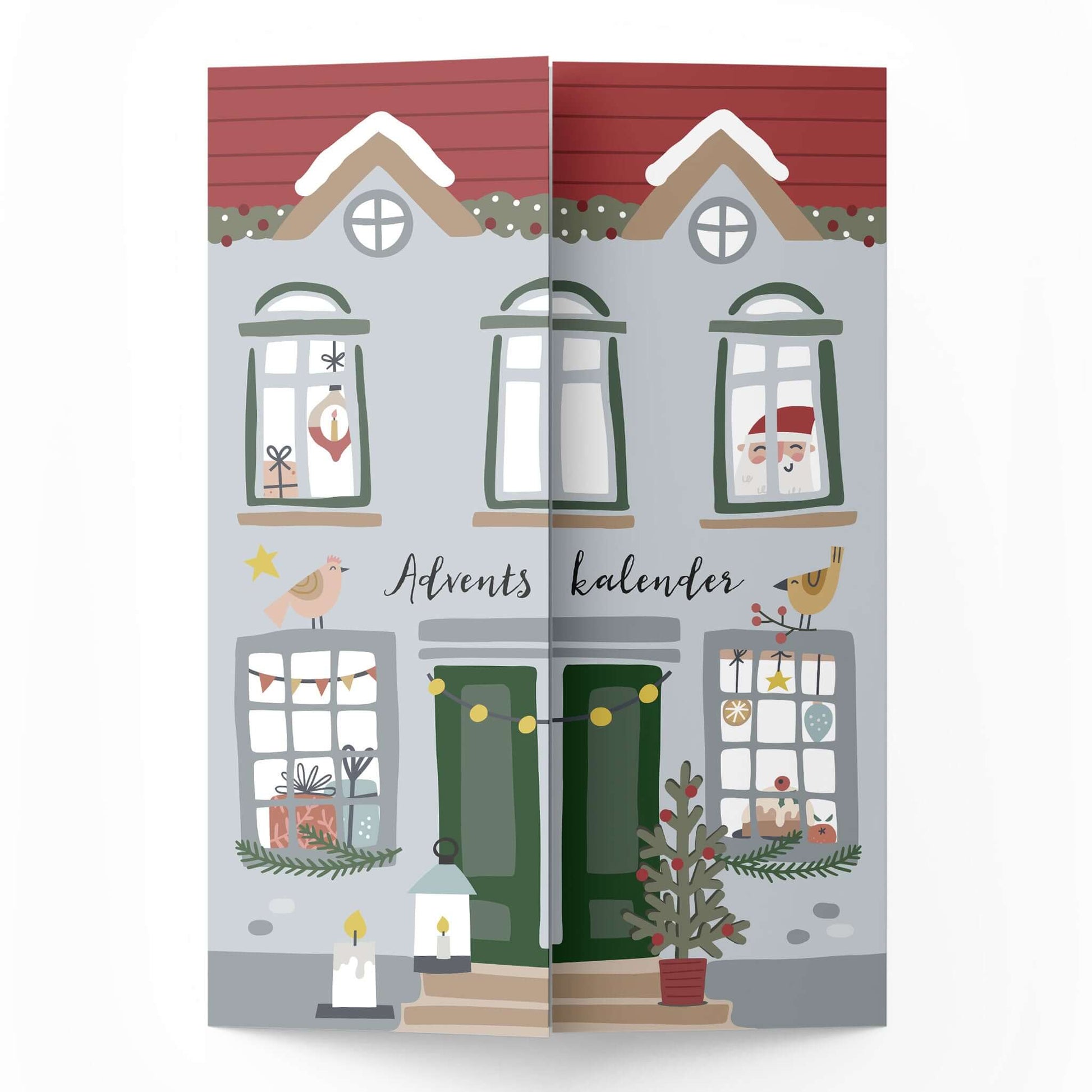 Rubbel Adventskalender selber machen Vorderseite