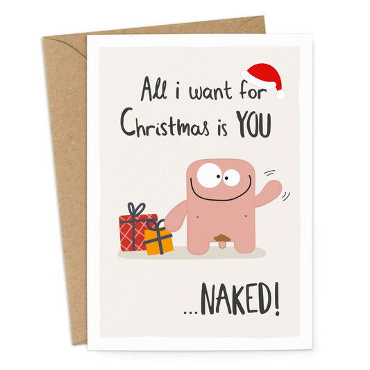 Weihnachtskarte "All I want for Christmas"