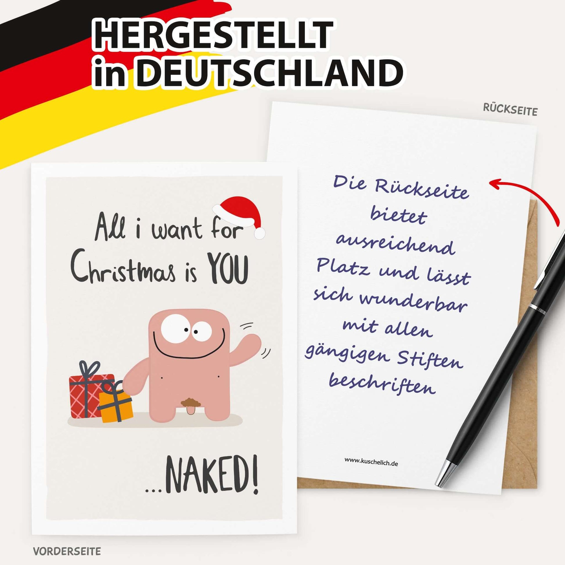 Postkarte "All I want for Christmas"