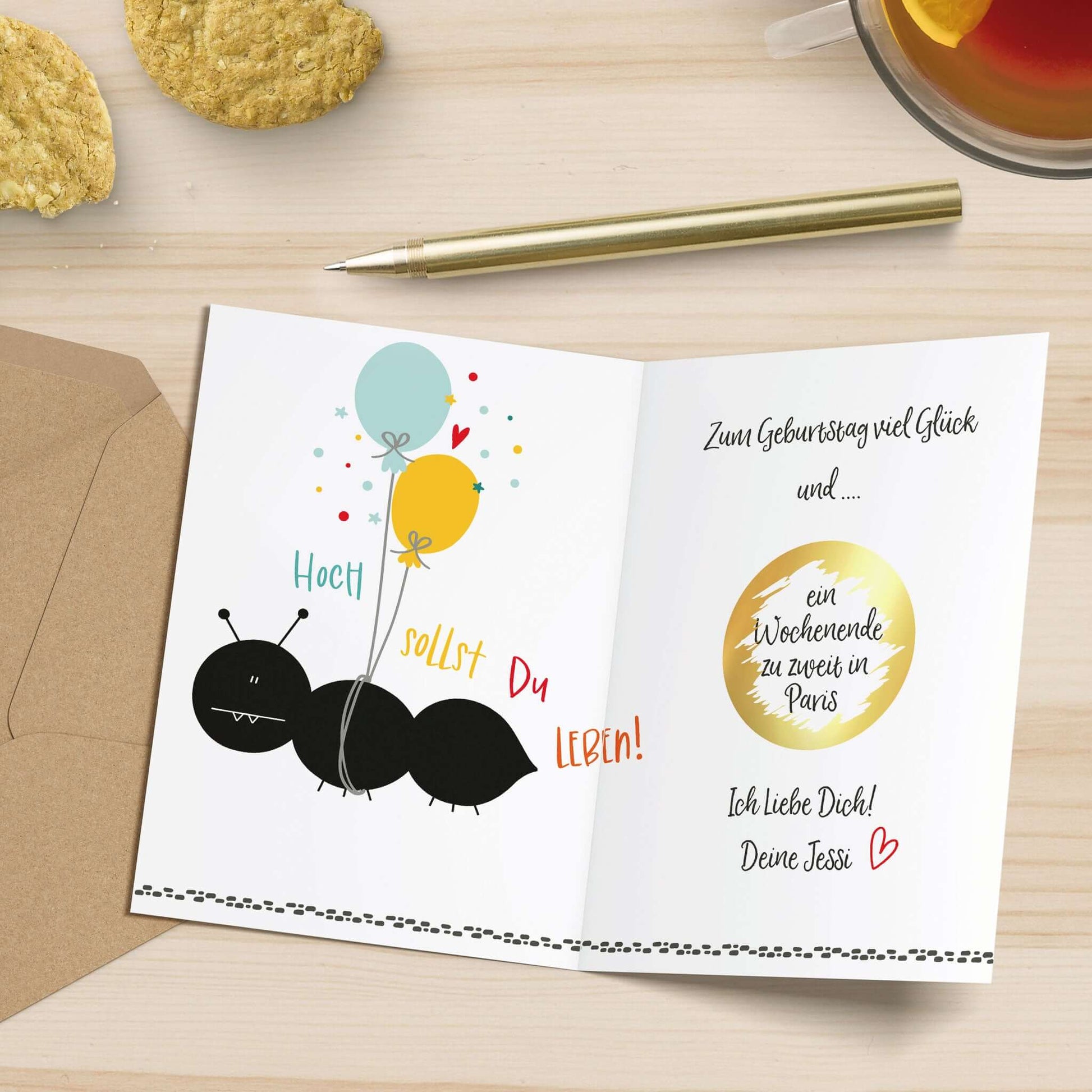 Beispiel Rubbelaufkleber gold glänzend rund 5 cm ⌀ - Gold metallic Scratch Off Sticker