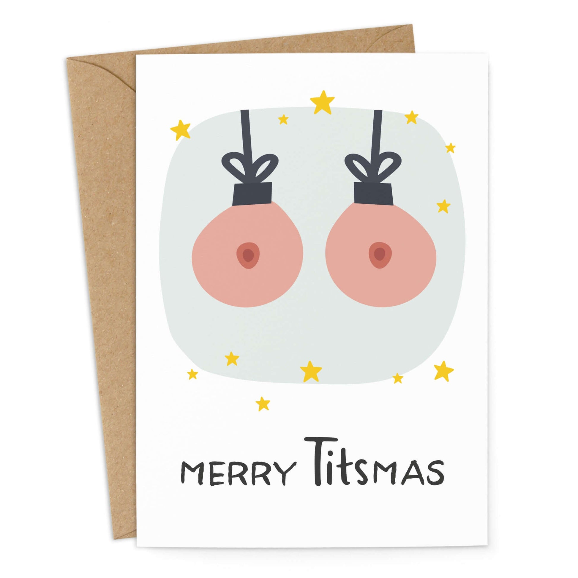 Lustige Weihnachtskarte "Merry Titsmas"