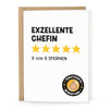 Karte für die Chefin mit Umschlag - die beste Chefin
