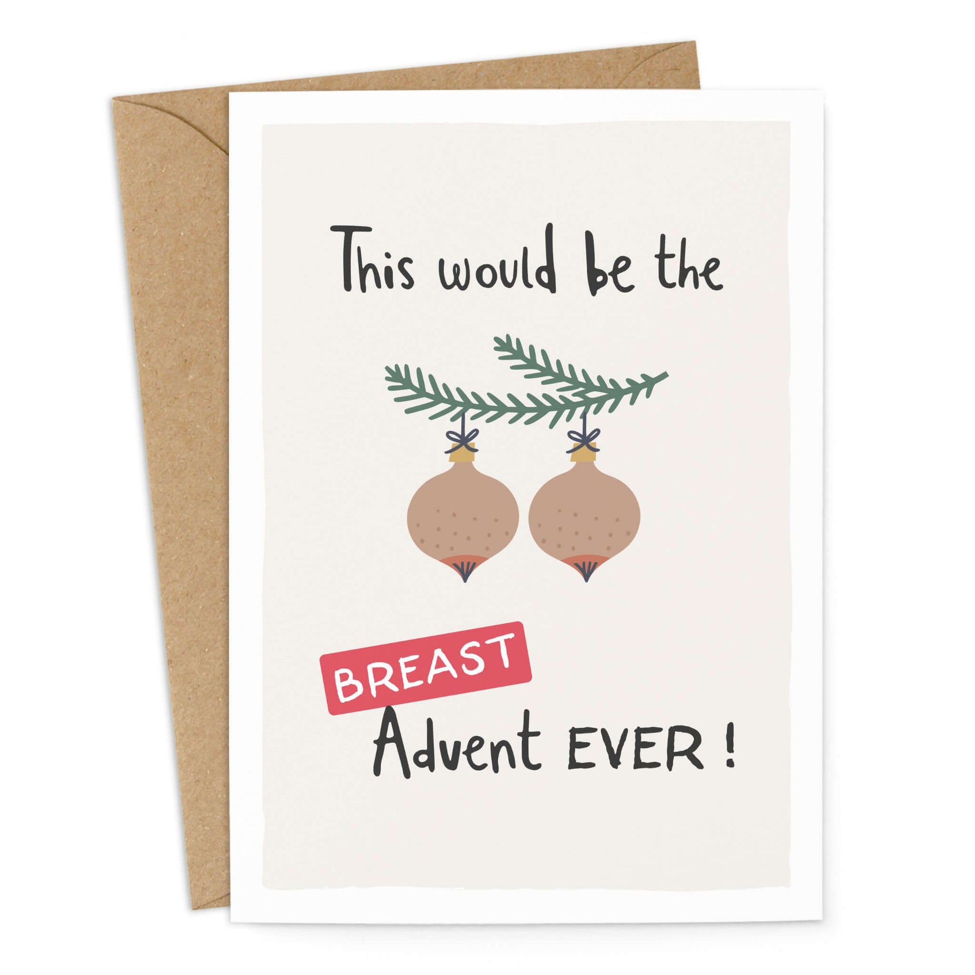 Grußkarte "Breast Advent" mit Umschlag