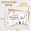 Karte "Das größte Geschenk bist Du!" Format DIN A6