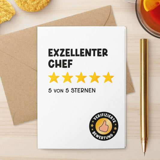Grußkarte Chef - bester Chef