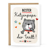 Klappkarte "Bester Katzenpapa der Welt"
