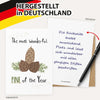 Lustige Postkarte "Pine of the Year" Made in Germany
