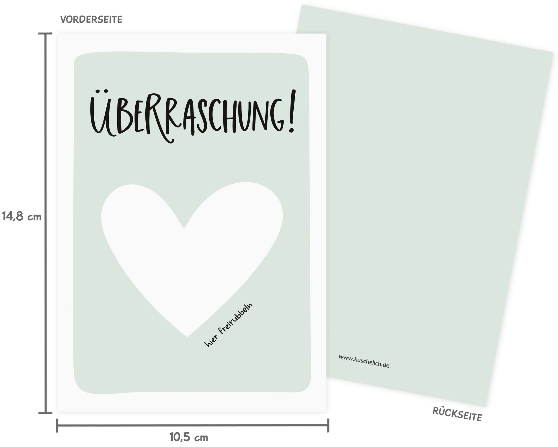Rubbelkarte Überraschung personalisierbar DIN A6