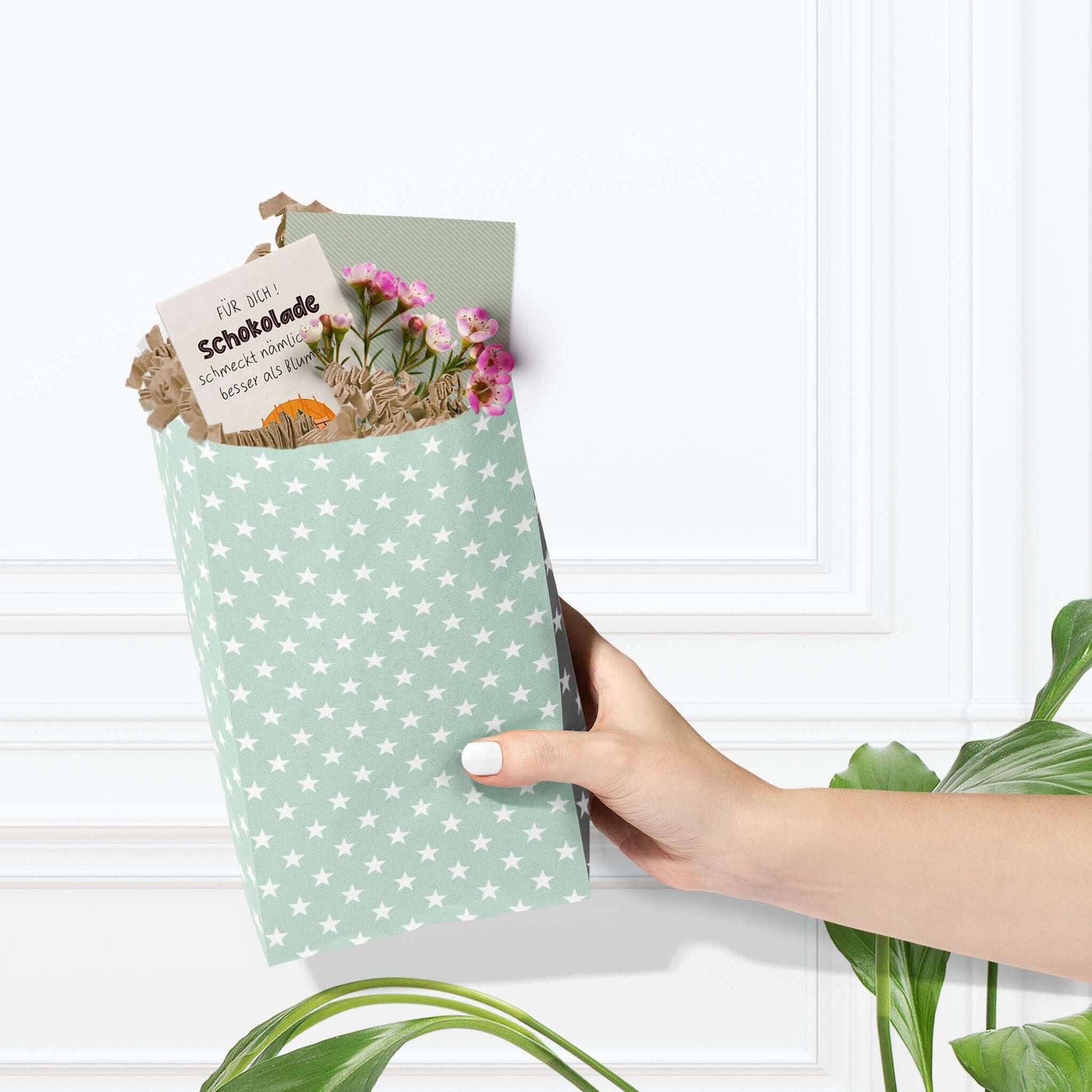 Papiertüte Anwendungsbeispiel