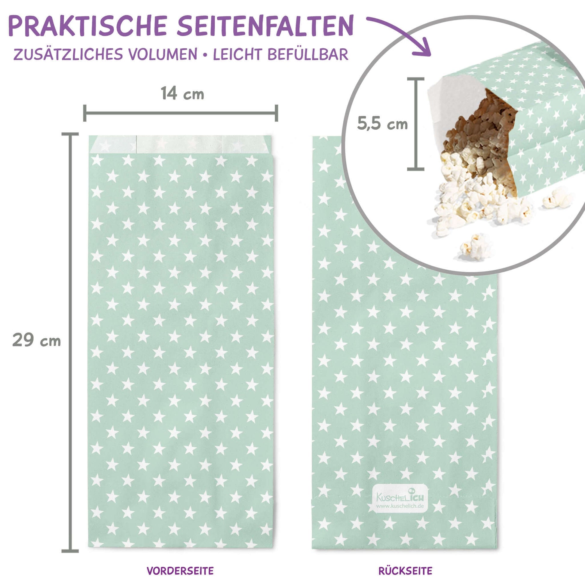 Süßigkeitentüte Maße