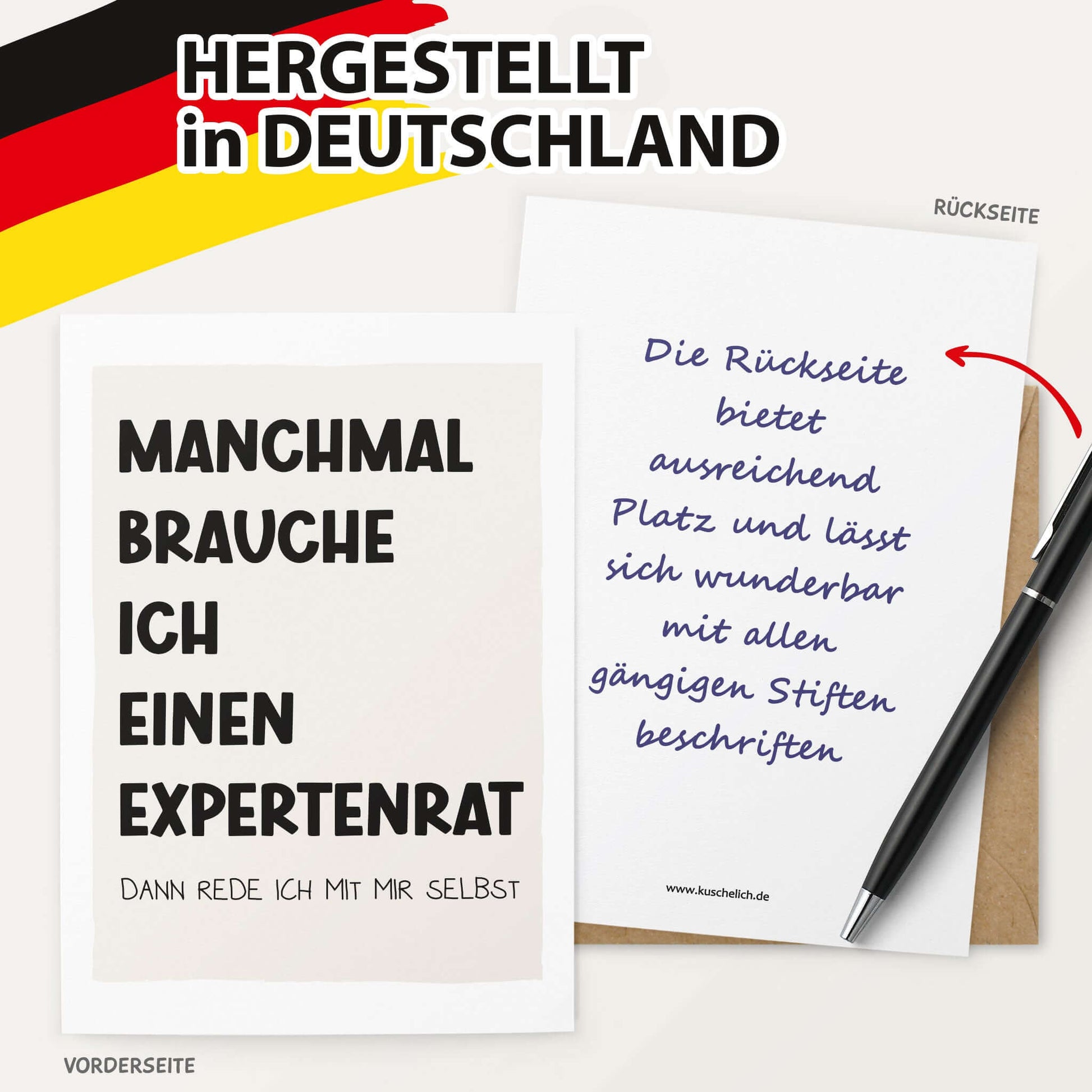 Karte Expertenrat Rückseite blanko